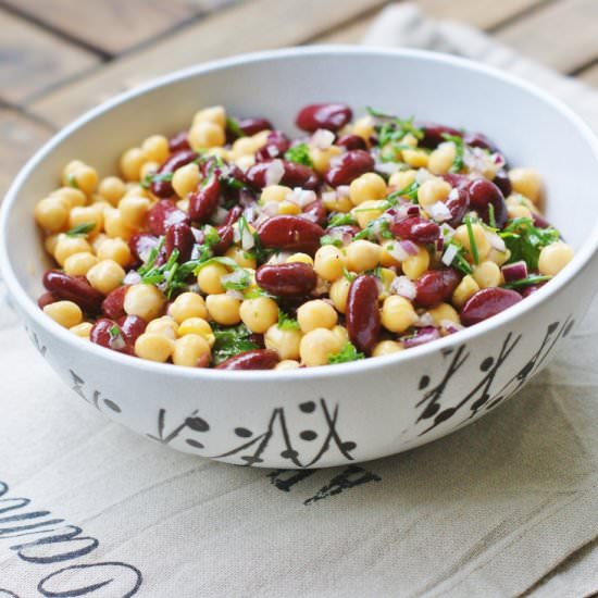 Bean and Chickpea Salad