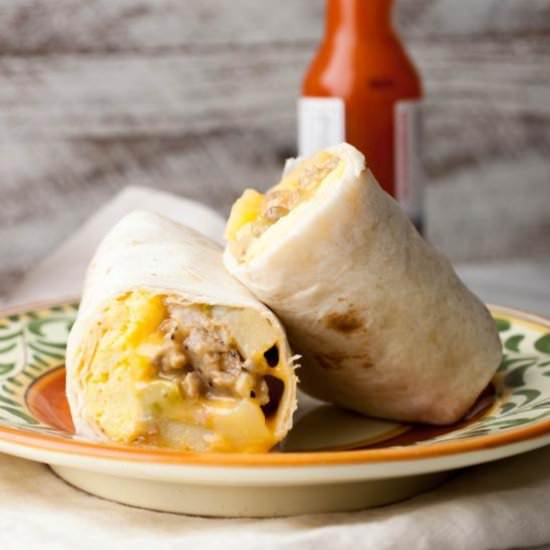 Make Ahead Breakfast Burrito Pouch