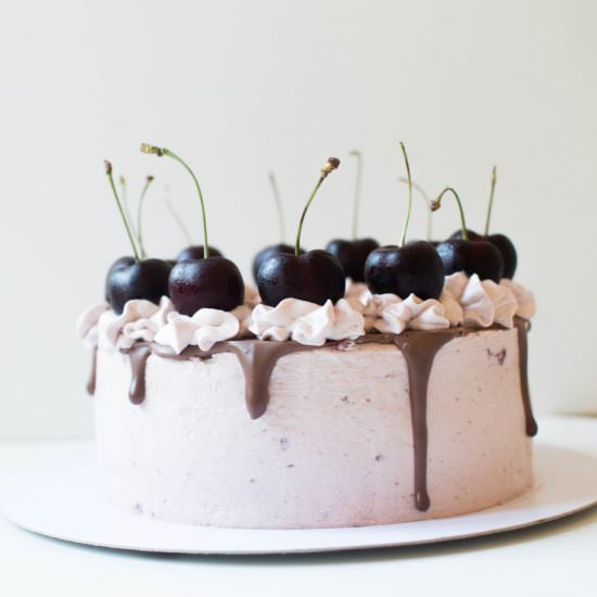 Chocolate And Cherry Cake