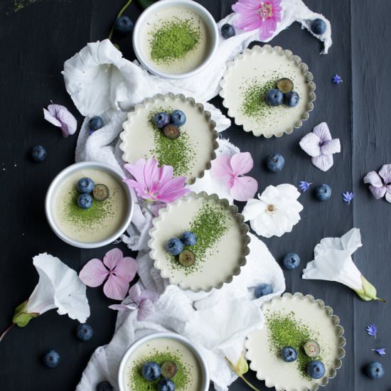 Vegan Matcha Panna Cotta