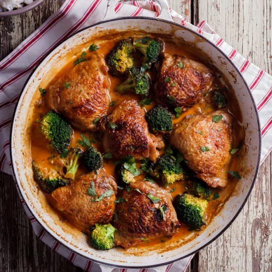 Coconut curry chicken thighs