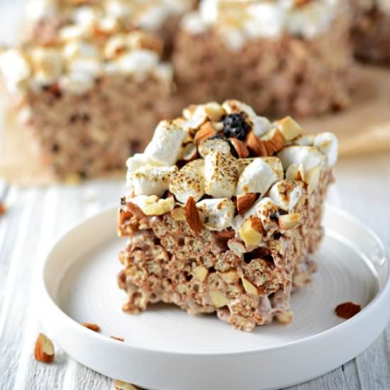 Rocky Road Rice Crispy Treats