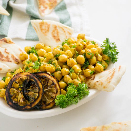Chickpea Salad with Preserved Lemon