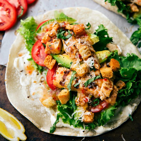 Italian Chicken Wraps