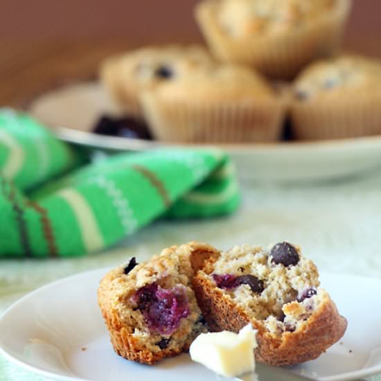 Chocolate Covered Cherry Muffins