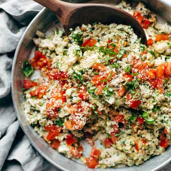 Healthy Garlic Herb Chicken Salad