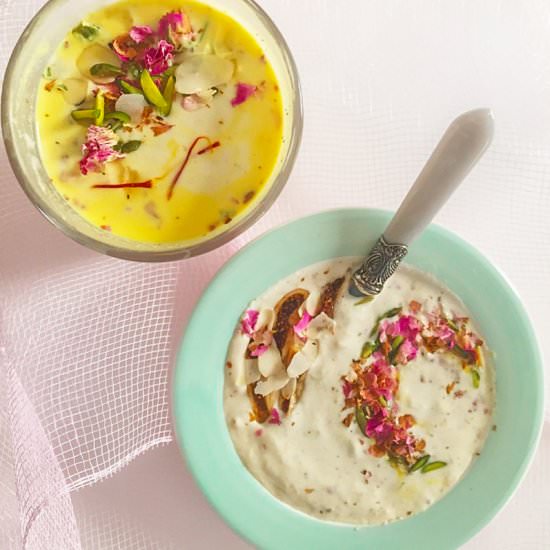 Badam Milk Smoothie Bowl