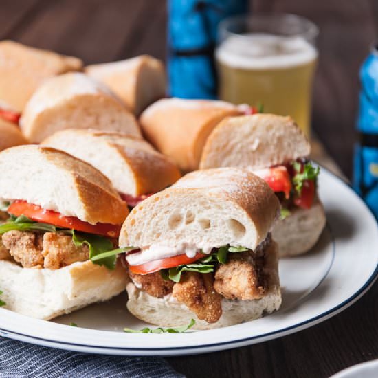 Beer Battered Cod Po’ Boy Sliders