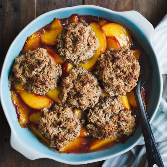 Gluten-free Peach Cobbler