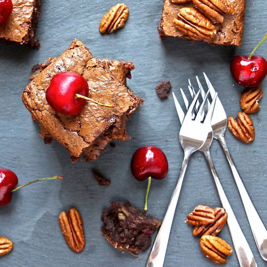 Cherry-Pecan Brownie – gluten free