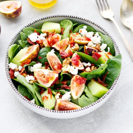 Prosciutto Honeydew Fig Salad