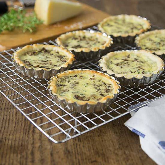 Wild Mushroom & Gruyère Mini Quiche