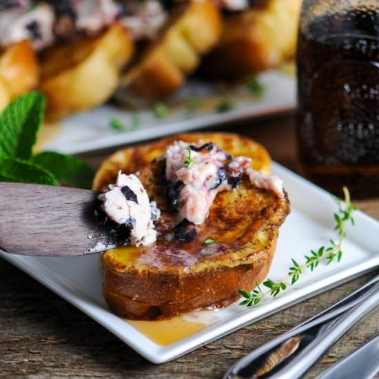 French Toast Blueberry Thyme Butter