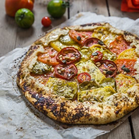 Ricotta tomato tart