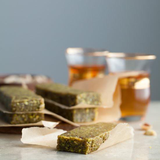Pistachio Cardamom Energy Bars