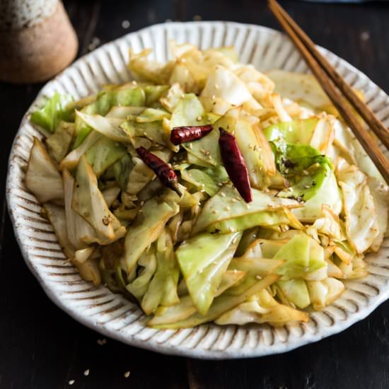 Chinese 4-Ingredient Fried Cabbage