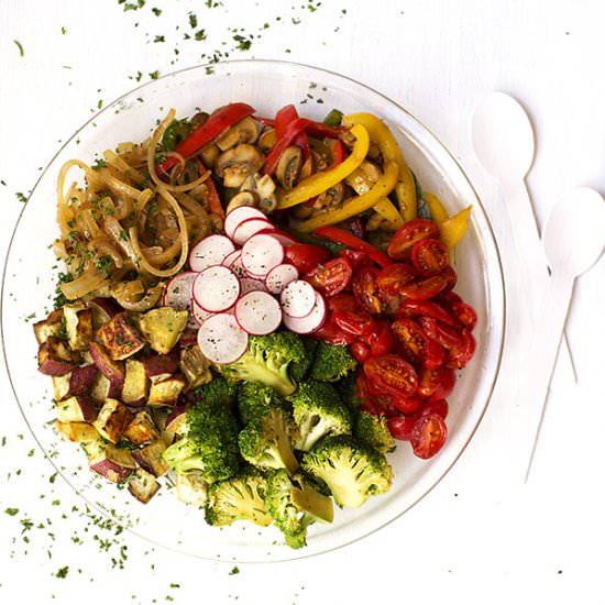 Easy Vegetarian Fry Up
