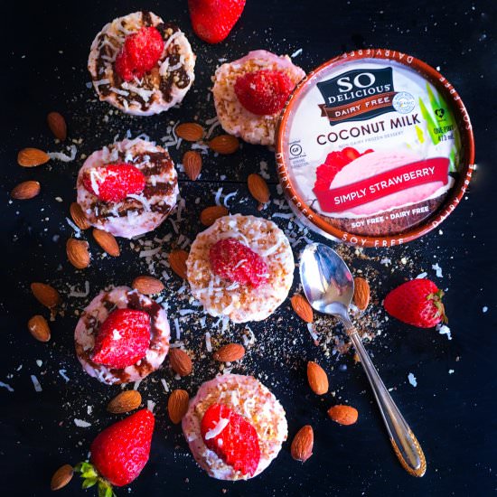 Coconut Strawberry Dessert Cups