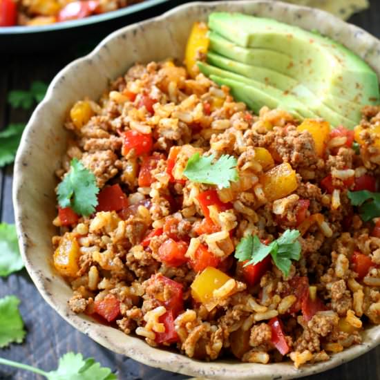 Easy Unstuffed Bell Pepper Skillet