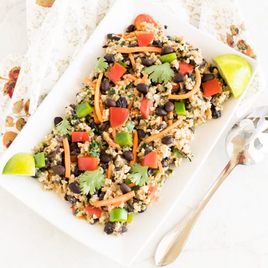 Black Beans Oatmeal Pilaf