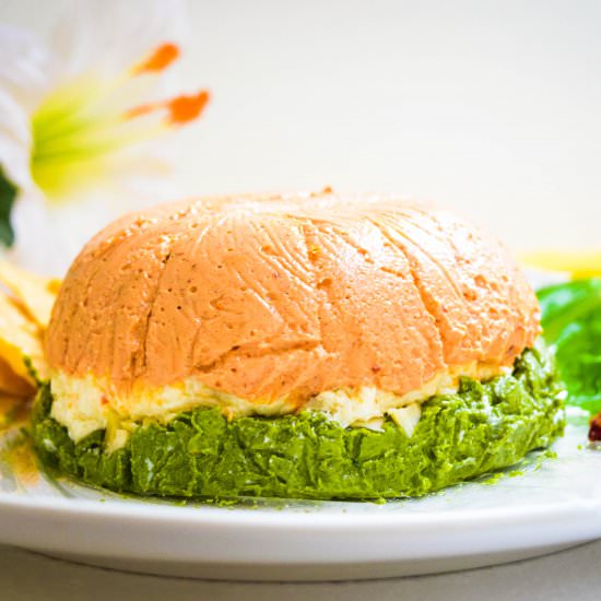 Tricolour Spinach Tomatoes Pesto