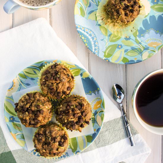 Zucchini Chocolate Chip Muffins