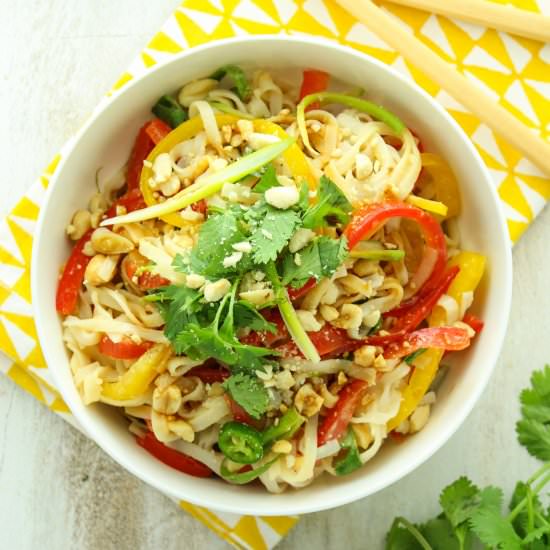 15 Minute Thai Rice Noodle Salad