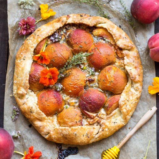 Savory Peach Galette