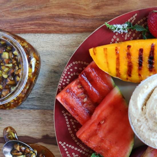 Grilled Fruits with Mascarpone