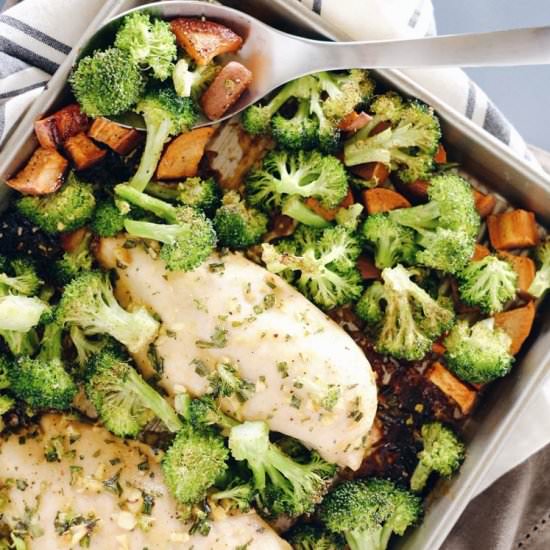 One Pan Honey Garlic Chicken