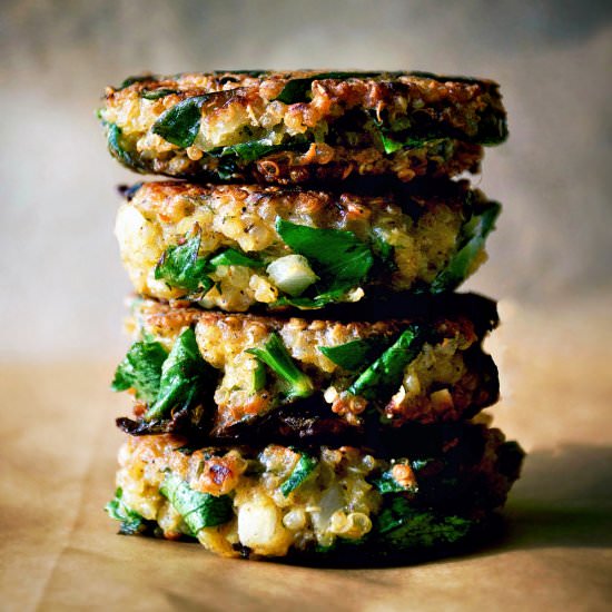 Quinoa & Swiss Chard Patties