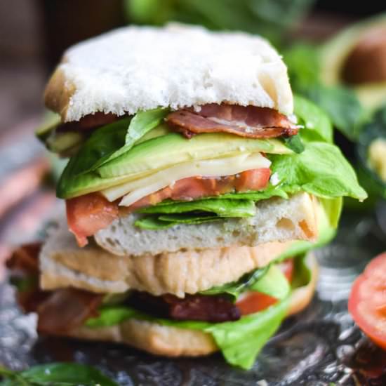 Sourdough Caprese BLAT Sandwiches