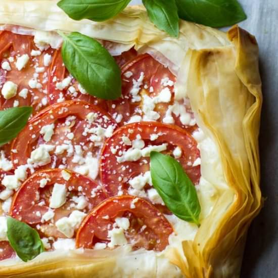 mozzarella tomato tart