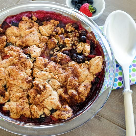Gluten Free Berry Cobbler