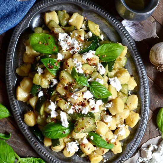 Gnocchi with Zucchini & Fresh Herbs
