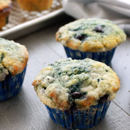 Moist Blueberry Muffins