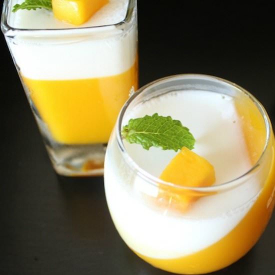 Vegan Mango And Coconut Jello