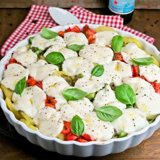 Mozzarella & Vegetable Bake