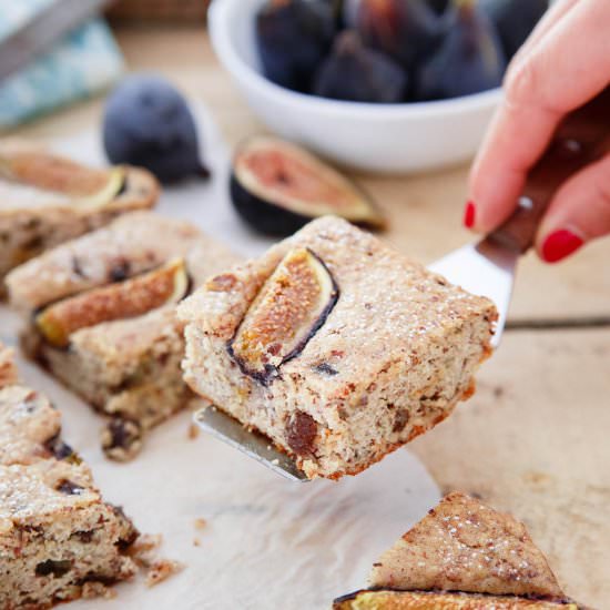 Ricotta Almond Fig Cake