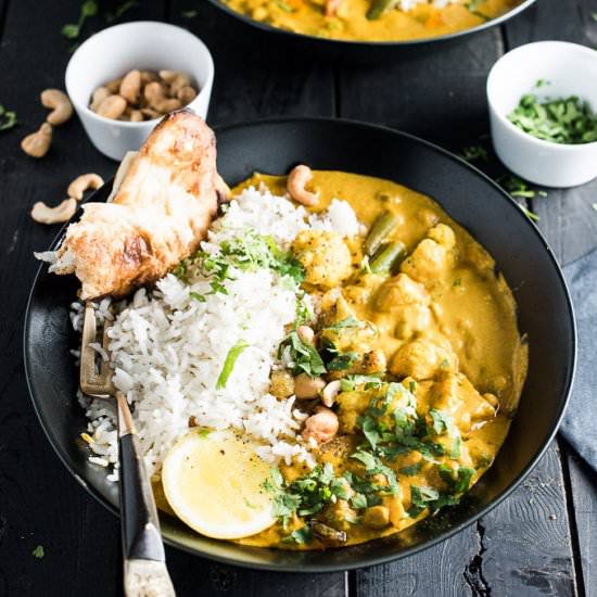 Creamy Coconut Vegetarian Korma