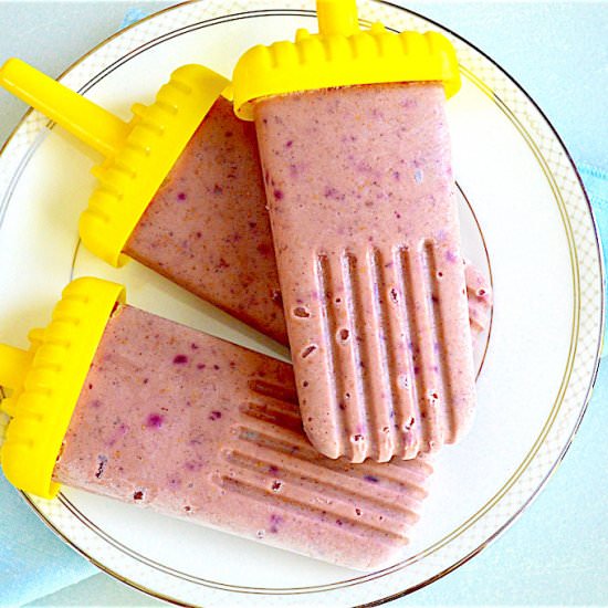 Balsamic Fig Yogurt Popsicles