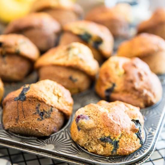 Banana Blueberry Muffins