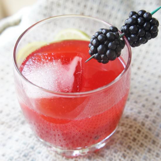 Blackberry Lime Mezcal Refresher