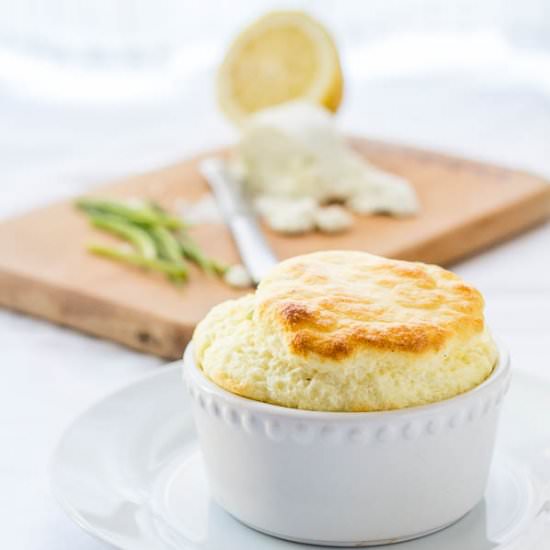 Chive & Goat Cheese Soufflé