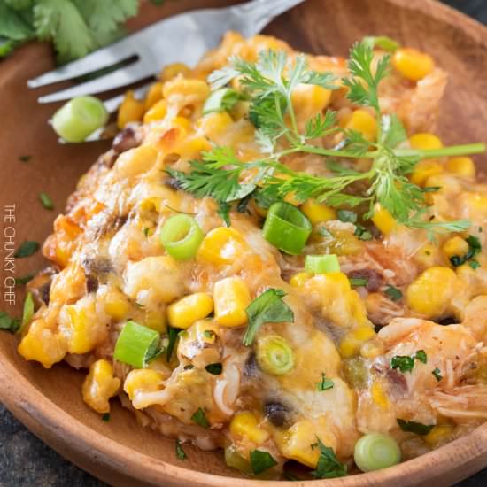 Chicken Rice Enchilada Casserole