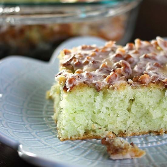 Pistachio Poke Cake