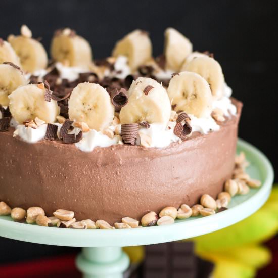 Healthy Peanut Butter Banana Cake