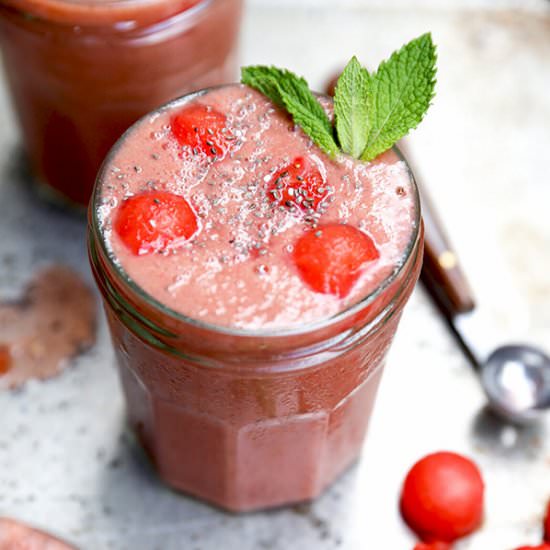 Watermelon Strawberry Smoothie