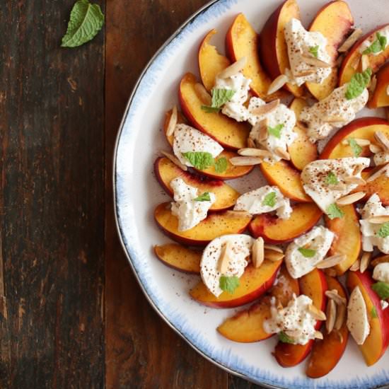 Burrata and Nectarine Salad