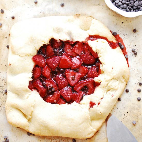 Strawberry Chocolate Galette (GF)